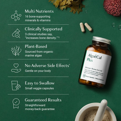 ALGAECAL Organic red algae calcium supplement for bone density