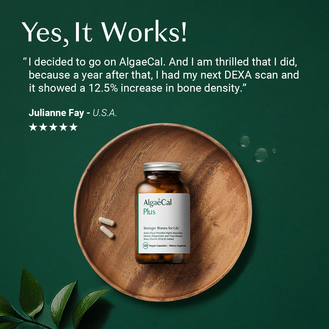 ALGAECAL Organic red algae calcium supplement for bone density